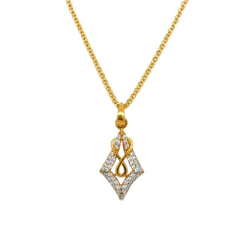 Classic Teardrop Gold Pendant