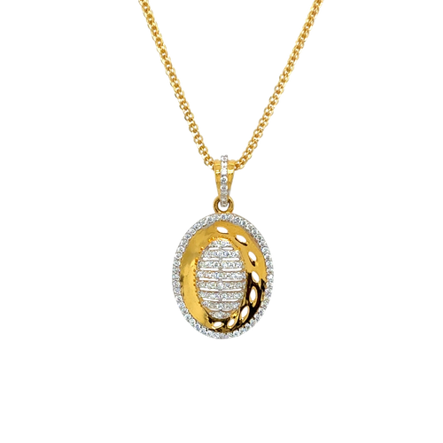 Aura Drop Gold Pendant