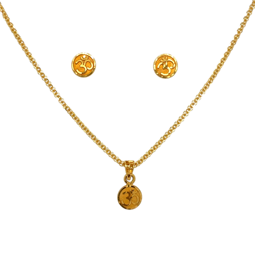Cascade Bloom Gold Pendant Set