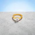 Classic Yellow Gold with Round Brilliant Stone