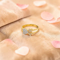 Triple Heart Yellow Gold Ring