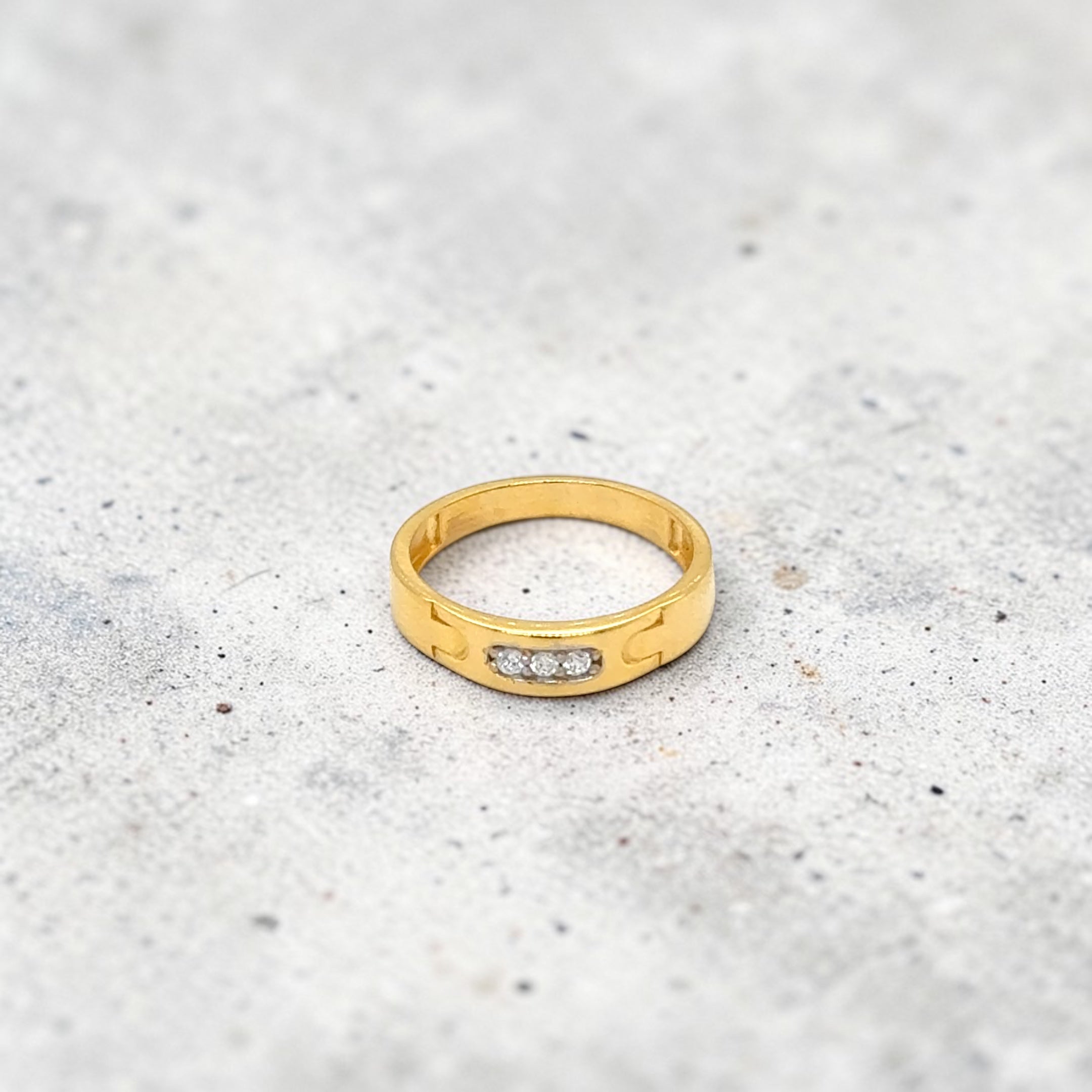 Triple Accent Stone Ring