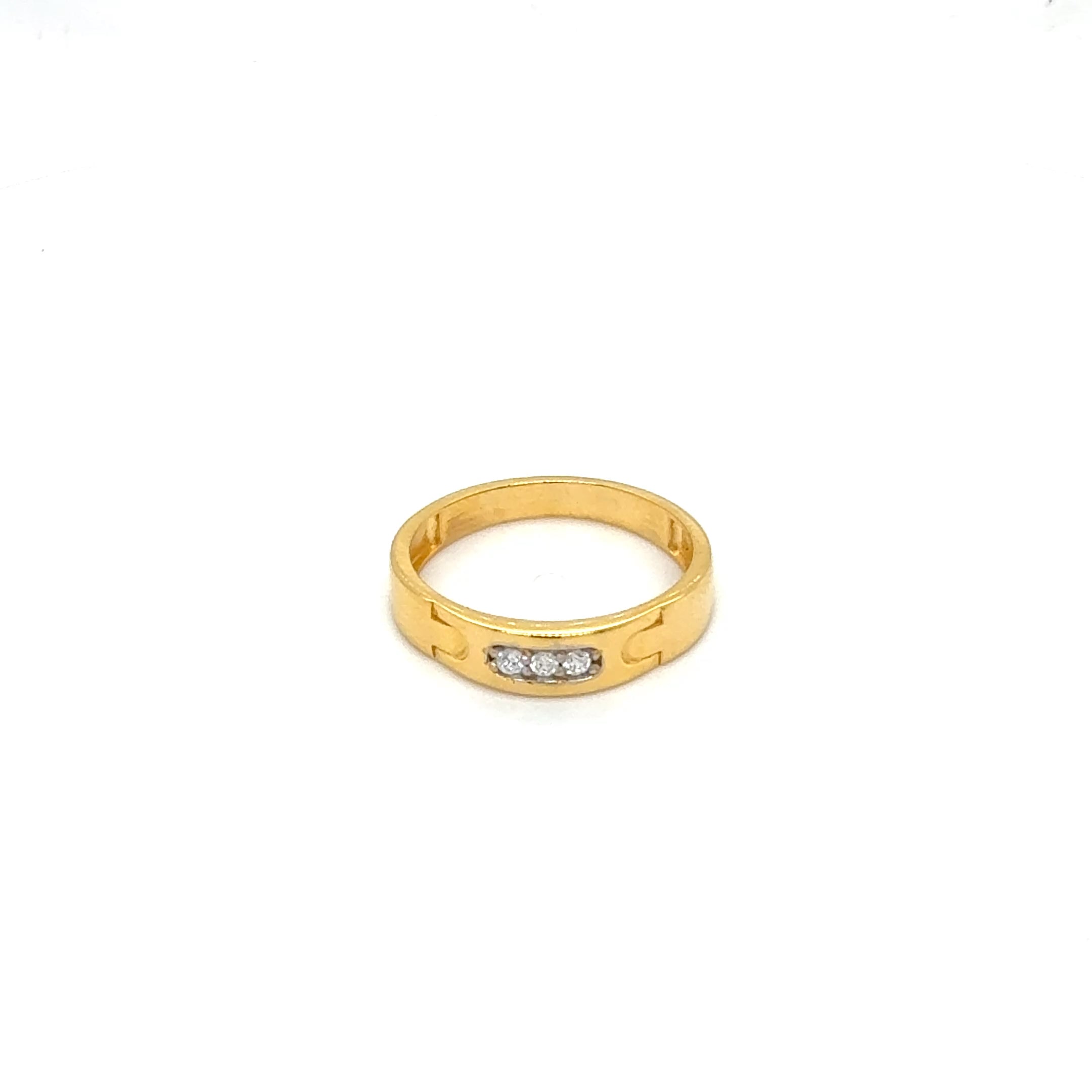 Triple Accent Stone Ring
