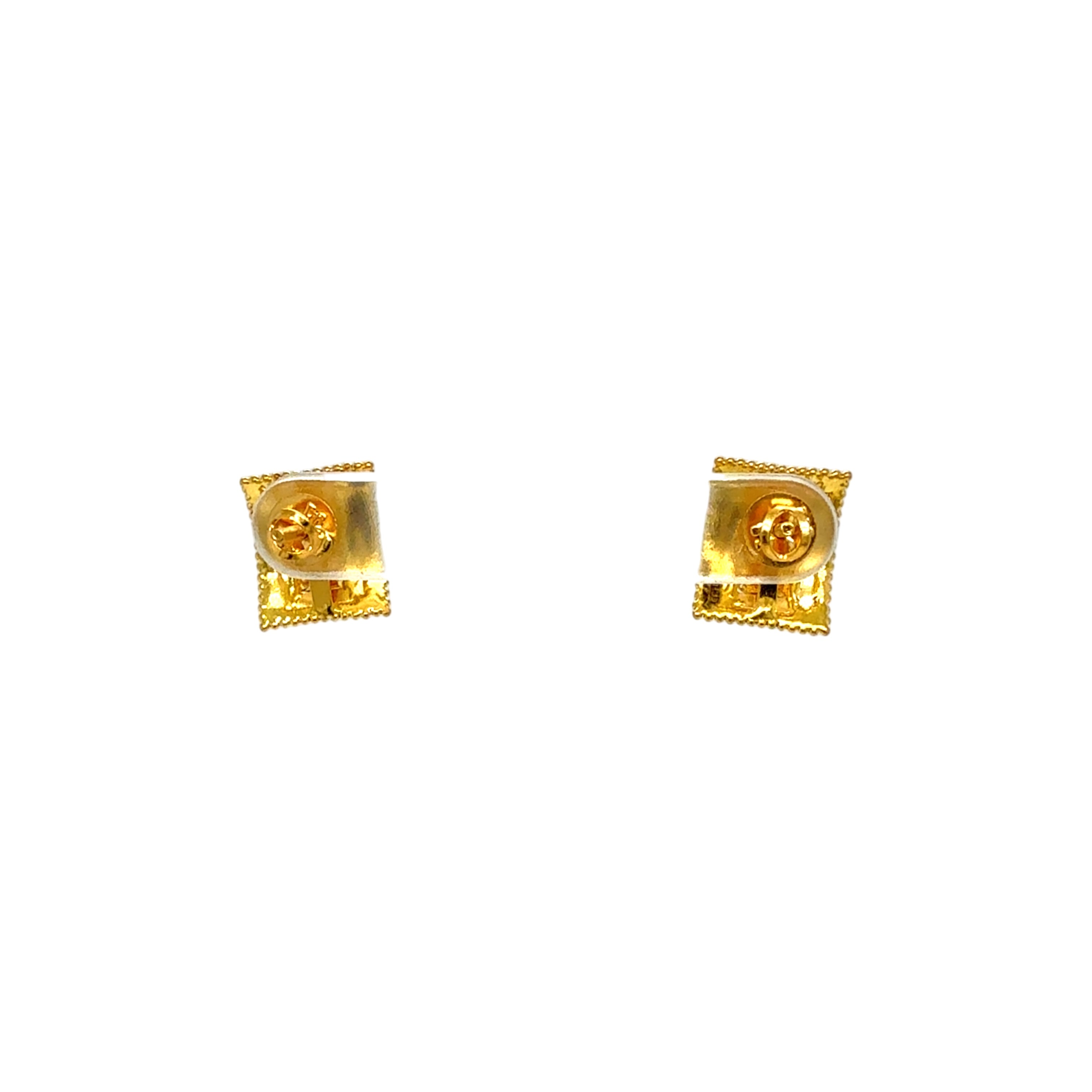 Regal Square Gold Studs