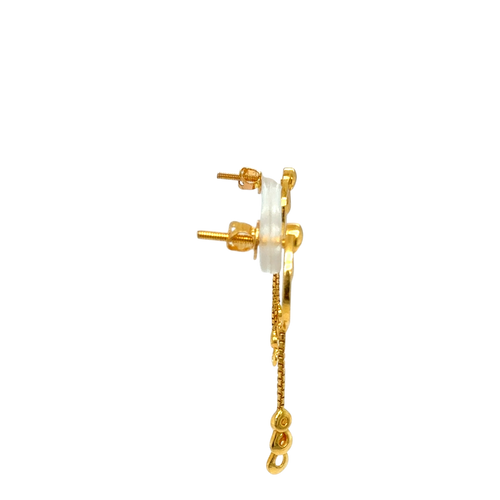 Crescent Gold Studs