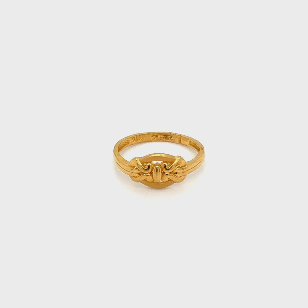 Kennect Yellow Gold Band Ring