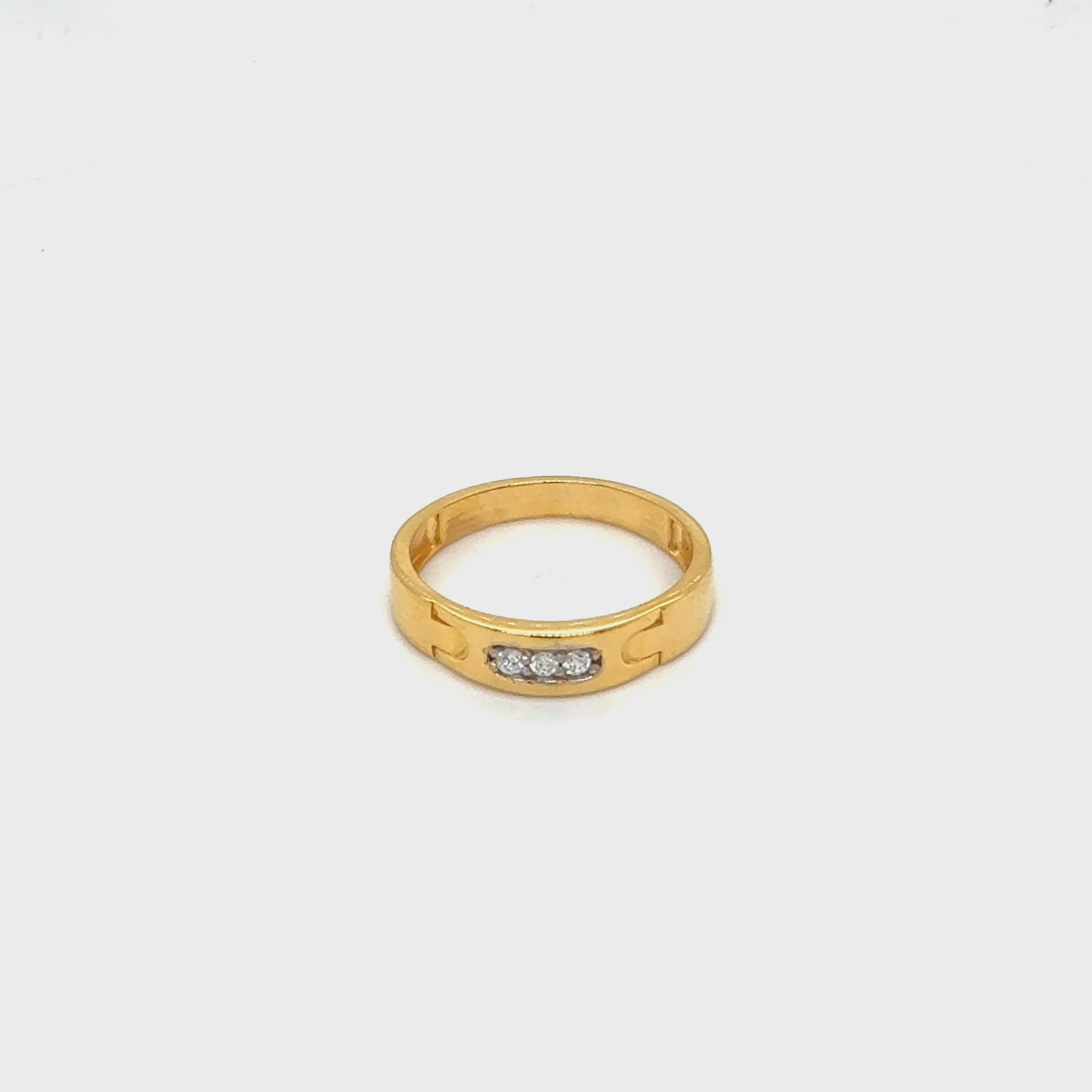 Triple Accent Stone Ring