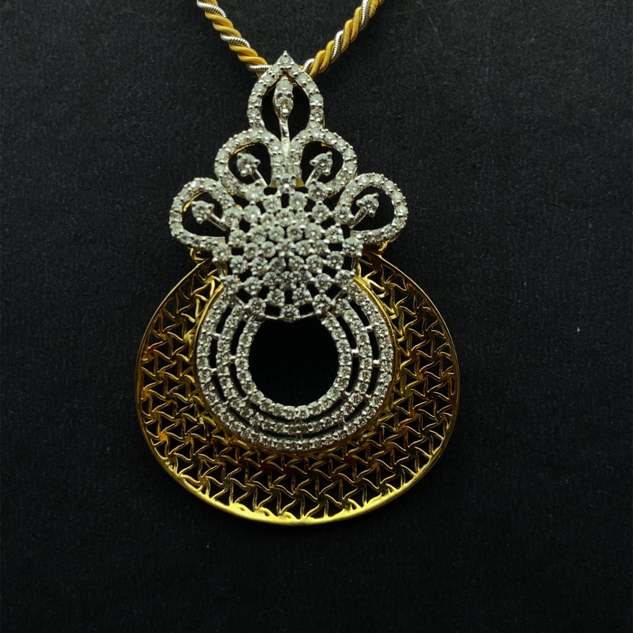 14K Yellow Gold Diamond Accented Leo Zodiac Necklace | Leo | Brilliant Earth